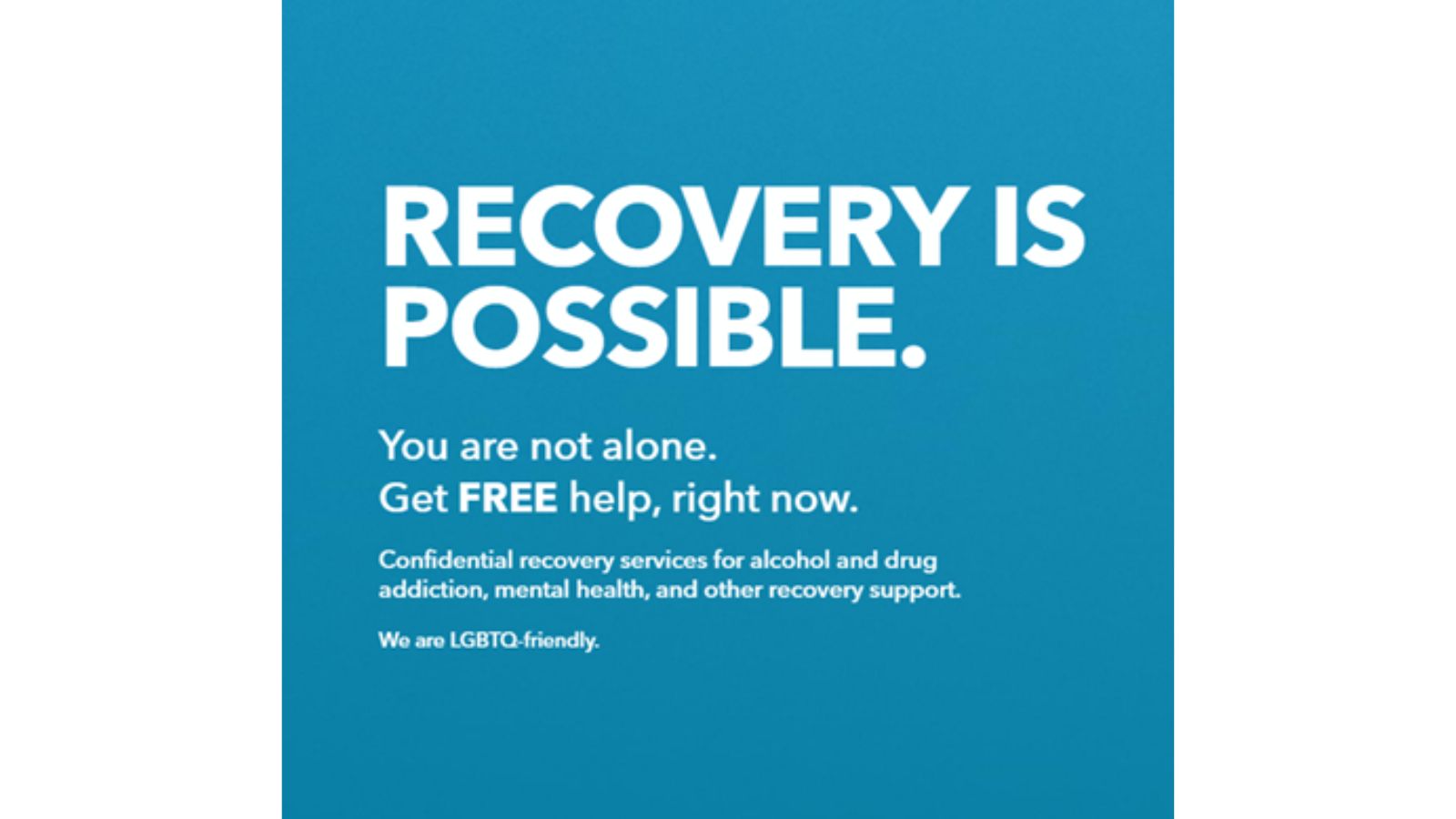Recovery is possible slogan for RecoveryTexas